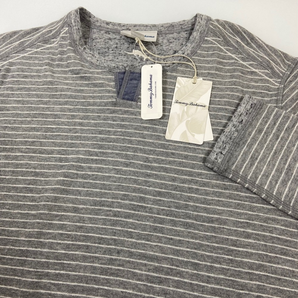 Tommy Bahama Men M Reversible Fullerton Flip‎ Abaco Thermal Pullover Sweater NEW